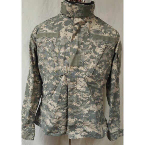 US Army Combat Uniform Digital Military Coat/Jacket Full Zip Size Small - Short - Picture 1 of 15